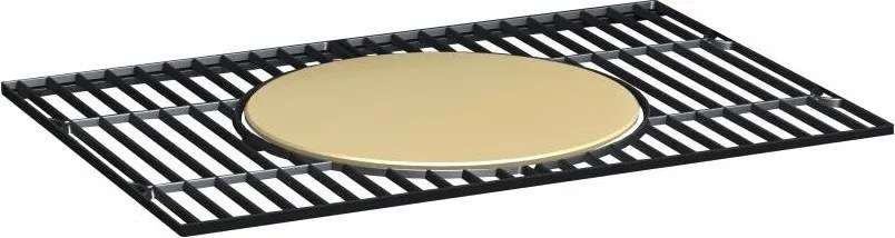 Multifunkčný gril Avenberg Genius + liatinový rošt+ tác + kameň na pizzu, 70 x 103 x 105 cm