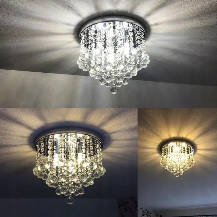 Toolight - Krištáľová stropná lampa Glamour 3xE14 392179, OSW-04005