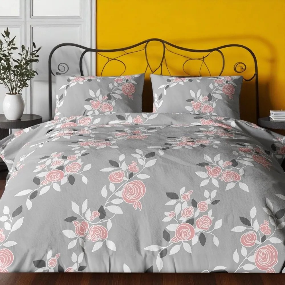 Krepové bavlnené obliečky Homa TORRY ROSES 2-dielna sada 140x200 cm