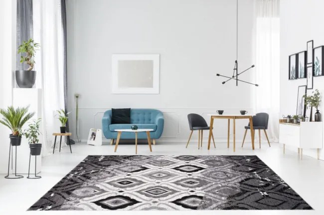Koberec Sumatra H109B Geometric svetlo sivý