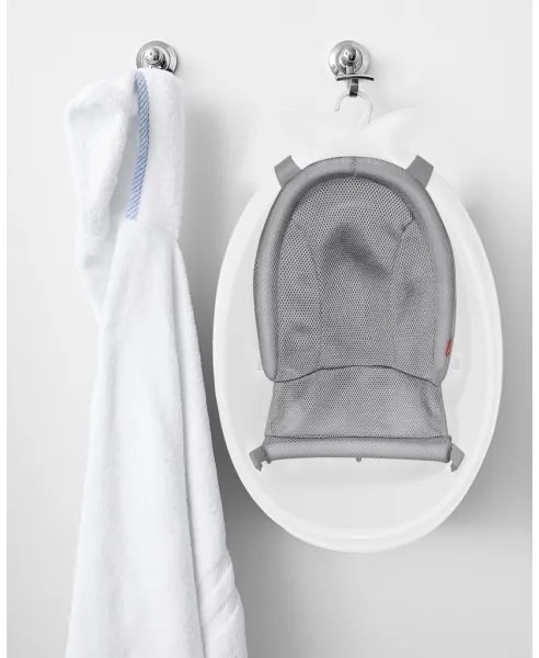 Skip Hop - Detská vanička s ergonomickou podložkou MOBY 3 biela