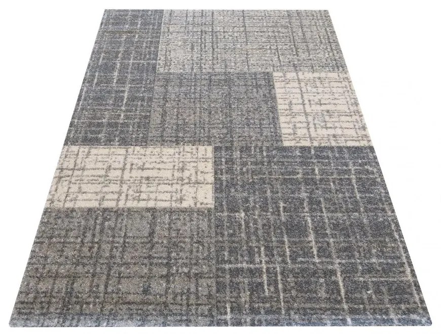 Univerzálny moderný koberec sivej farby Šírka: 80 cm | Dĺžka: 150 cm