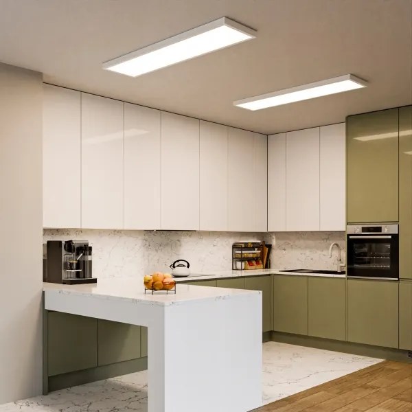 LED Prisadený panel LED/60W/230V 30x120 cm biely