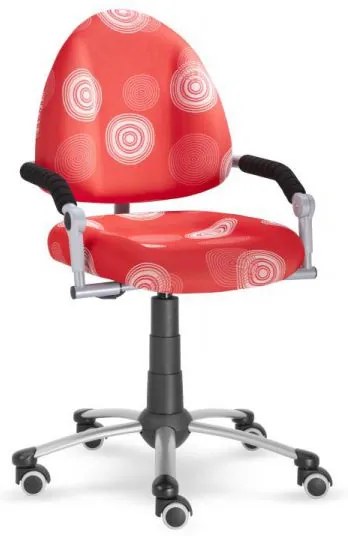 Rastúca detská stolička na kolieskach Mayer FREAKY – s podrúčkami Aquaclean červená 2436 08 30 461