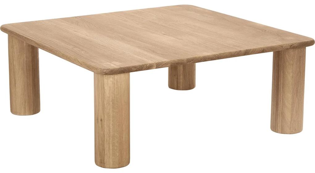Konferenčný stolík z dubového dreva „Didi", 90 x 90 cm