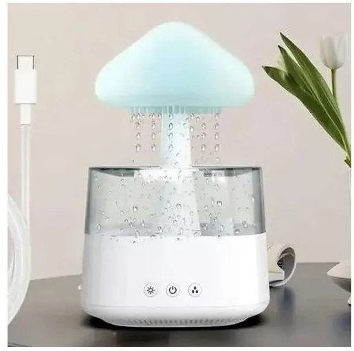 Bestent Zvlhčovač vzduchu LED lampa Dažďové kvapky