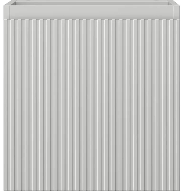 Mexen Rivel, kúpeľňová skrinka 45 cm, 1 dvierka, s drážkami, sivá matná, 91A21-04547-1-BF62