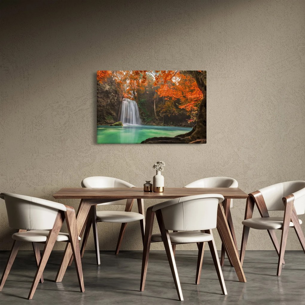 Obraz - Vodopád v Thajsku (90x60 cm)