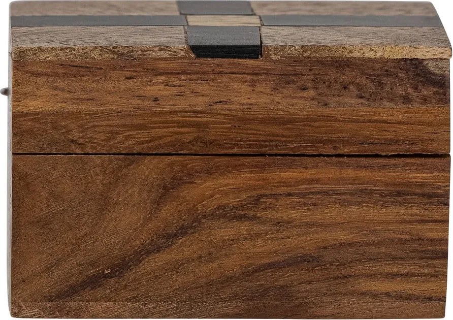Hnedý dekoratívny drevený úložný box 6,5x4,5x4 cm Cemile – Bloomingville