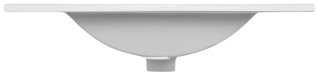 Umyvadlová skříňka Fiji se zápustným umyvadlem 80 cm bílá/dub coast evoke