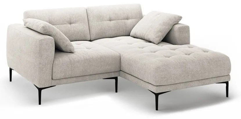 Béžová rohová pohovka (pravý roh/s leňoškou) Bemy – Micadoni