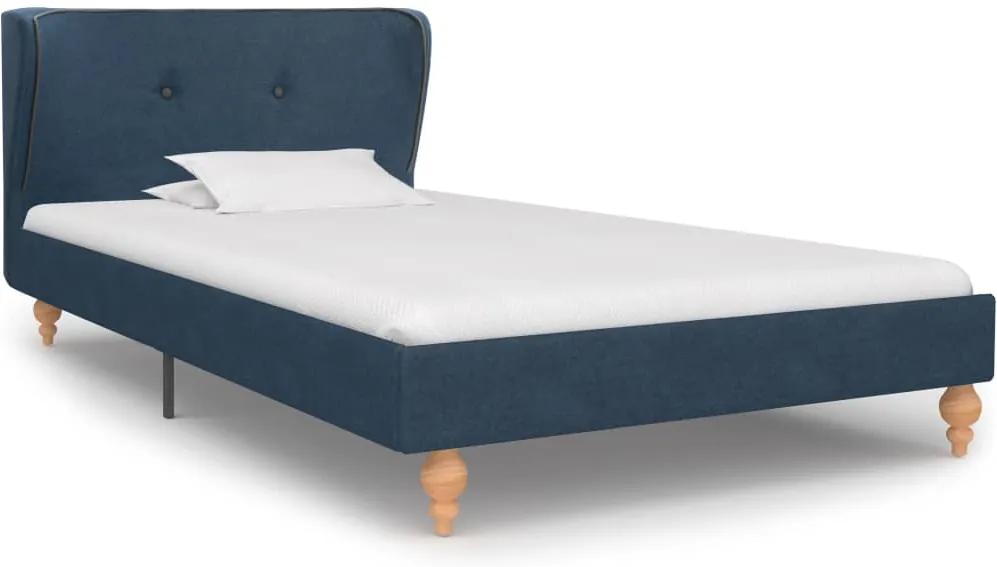280577 Edco Rám postele modrý látkový 90x200 cm