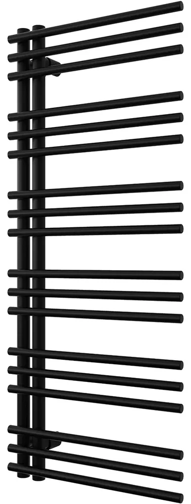 Cerano Burke, vykurovacie teleso 1200x500 mm, 562W, pripojenie D5, čierna matná, CER-CER-429634
