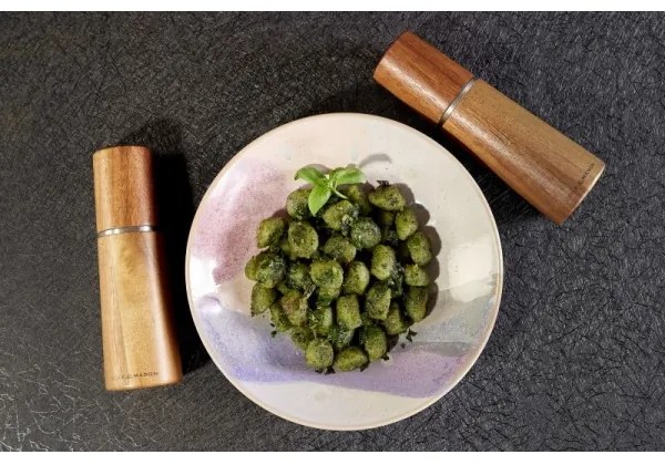 Cole&Mason - Sada mlynčekov na soľ a korenie MARLOW akácia 2 ks 18,5 cm