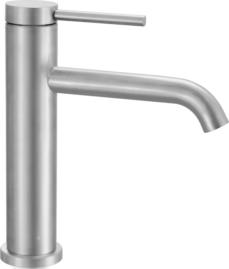 Rea Clif, umývadlová batéria h-205, brúsená oceľ, REA-B5324