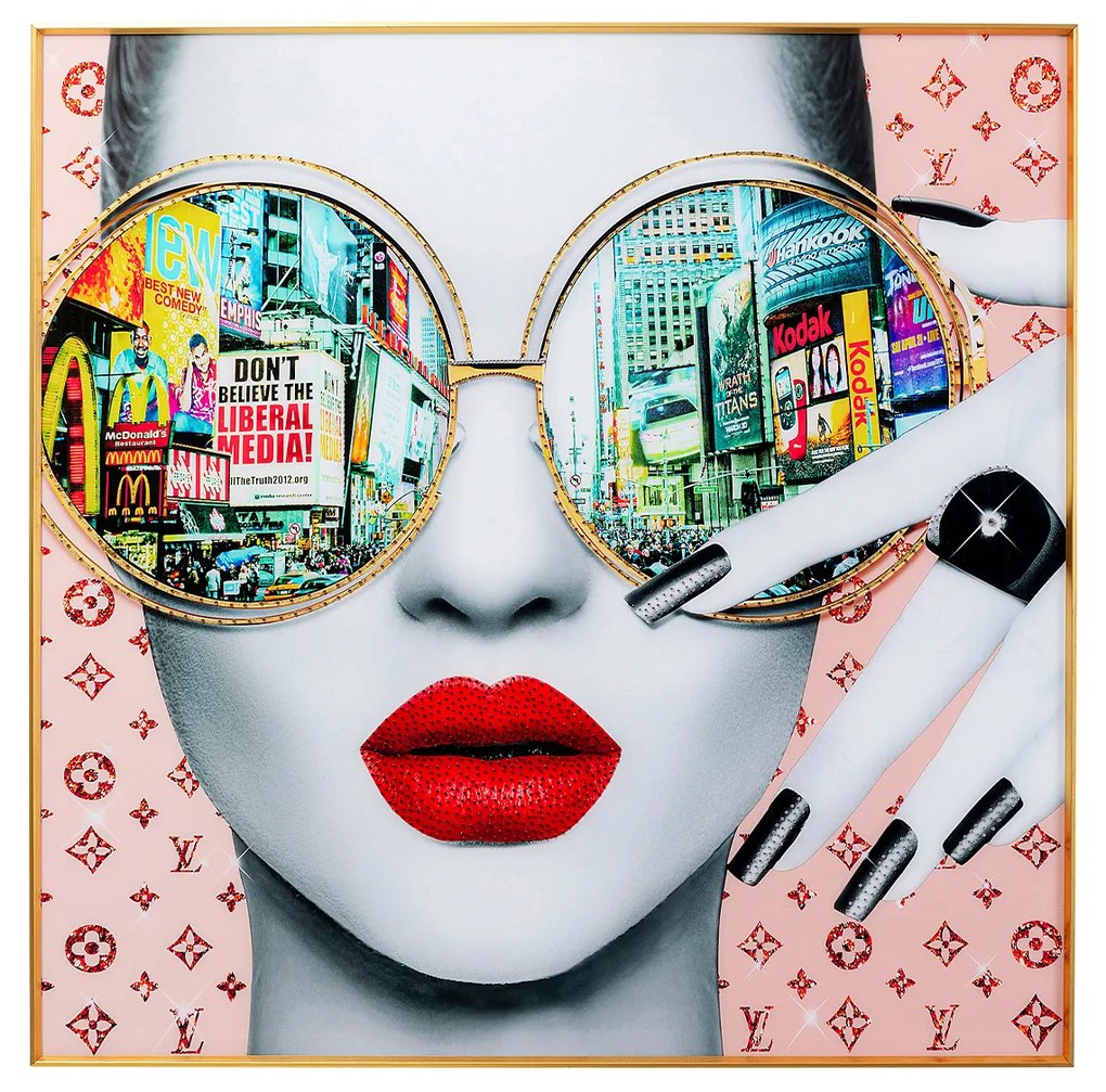Times Square obraz viacfarebný 120x120 cm