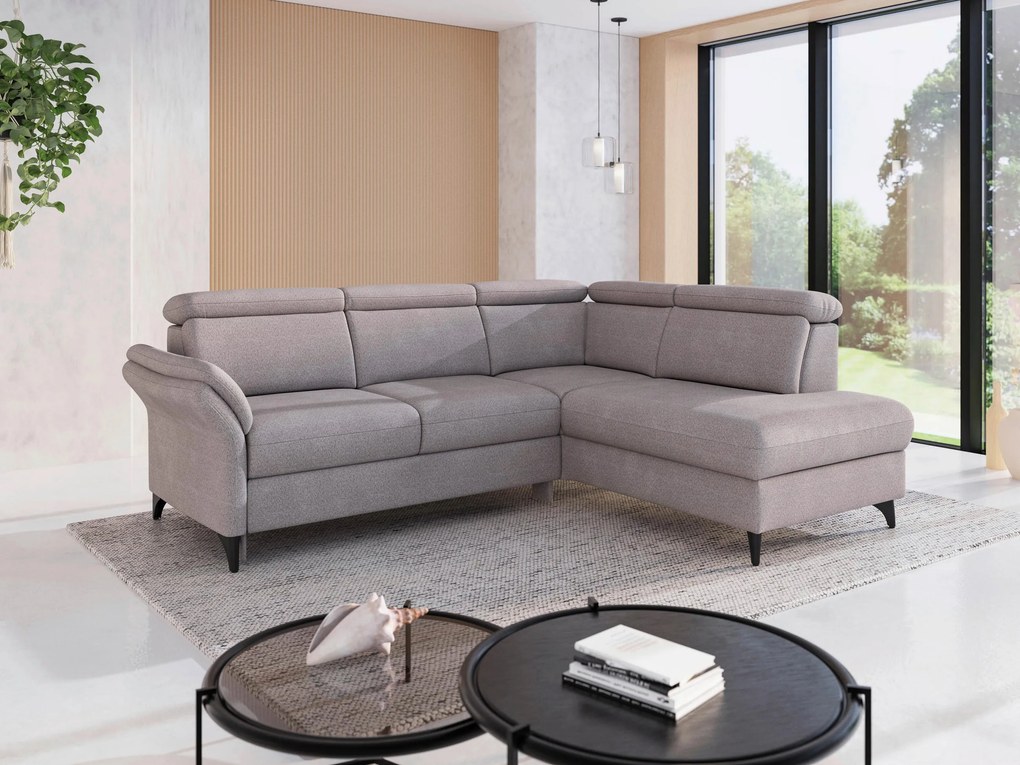 XXXLutz ROHOVÁ SEDAČKA, textil, strieborná Sit & More - Sedačky - 00014402584D