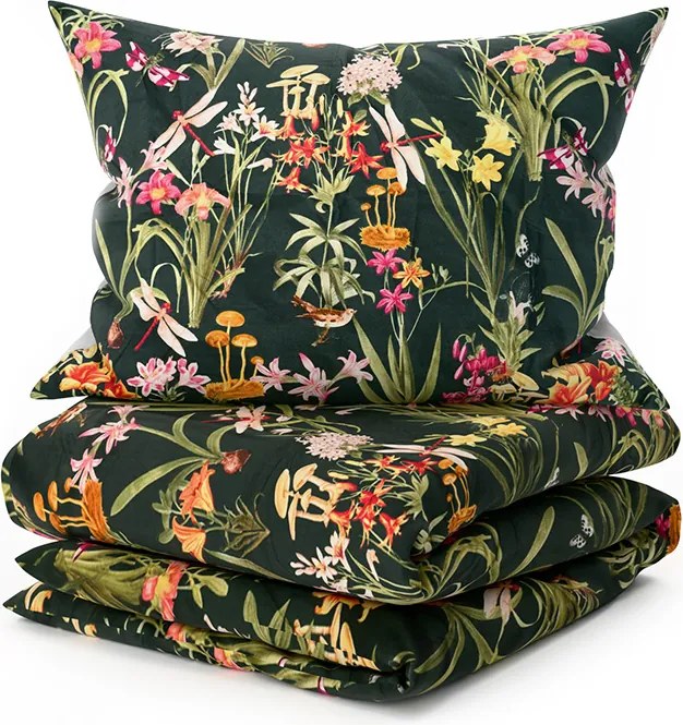 Obliečky z mikrovlákna MYSTIC GARDEN tmavo zelené Rozmer obliečky: 70 x 90 cm | 140 x 200 cm