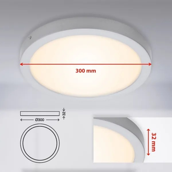Briloner 7141-014 - LED Stropné svietidlo FIRE LED/21W/230V 3000K
