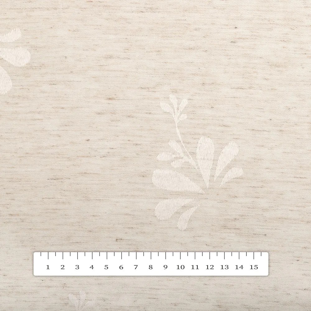 Biante Teflónový štvorcový obrus TF-076 Kvetinový ornament na režnom 100x100 cm