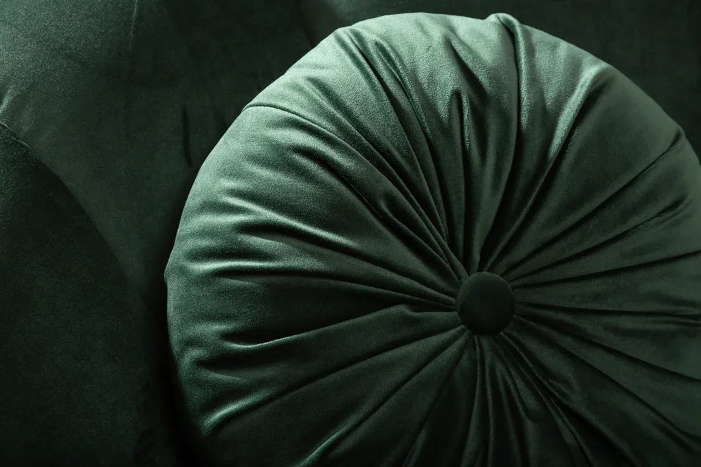 Trojmiestna pohovka ARIELLE 220 cm nadčasová zelená zamatová