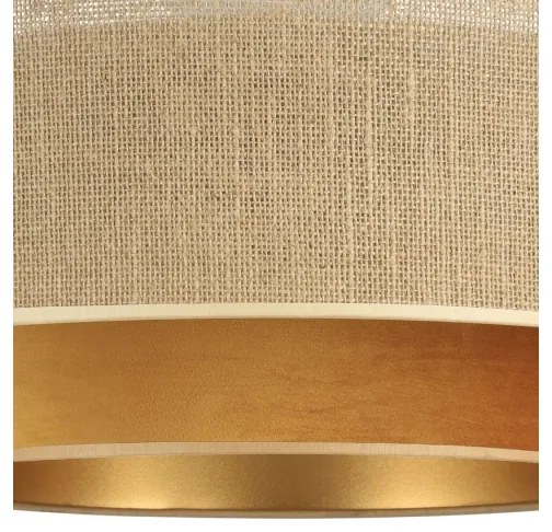 Luster na lane SARTA 1xE27/60W/230V medený/jutový