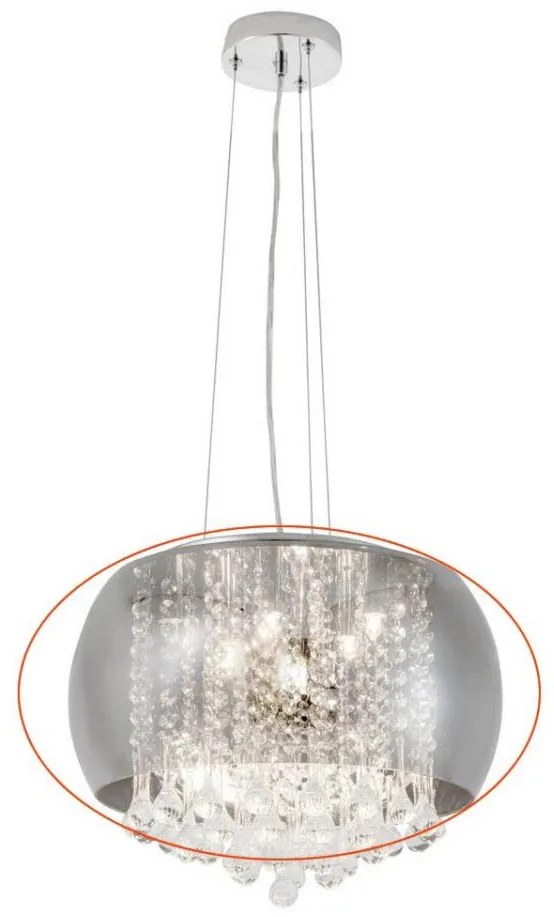 Rabalux 3599 - Náhradné sklo k lustru NINELLE G9