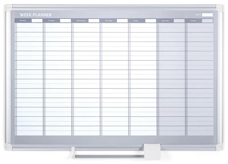 Bi-Office Týždenná plánovacia tabuľa na stenu, magnetická, dni, 900 x 600 mm