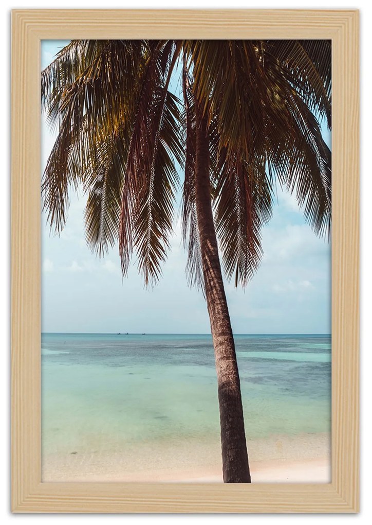 Gario Plagát Pláž na oceáne Farba rámu: Bez rámu, Rozmery: 30 x 45 cm