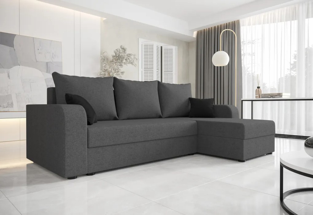 Rohová rozkládacia sedačka MARIKA, 240x90x139 sawana 05/sawana 21