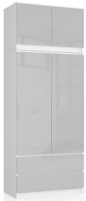 Nadstavec na skriňu S 90 metalický, lesk 2D