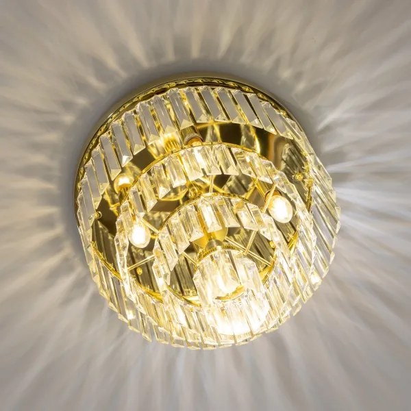 Brilagi - LED krištáľové stropné svietidlo MOZART 5xE14/40W/230V zlaté