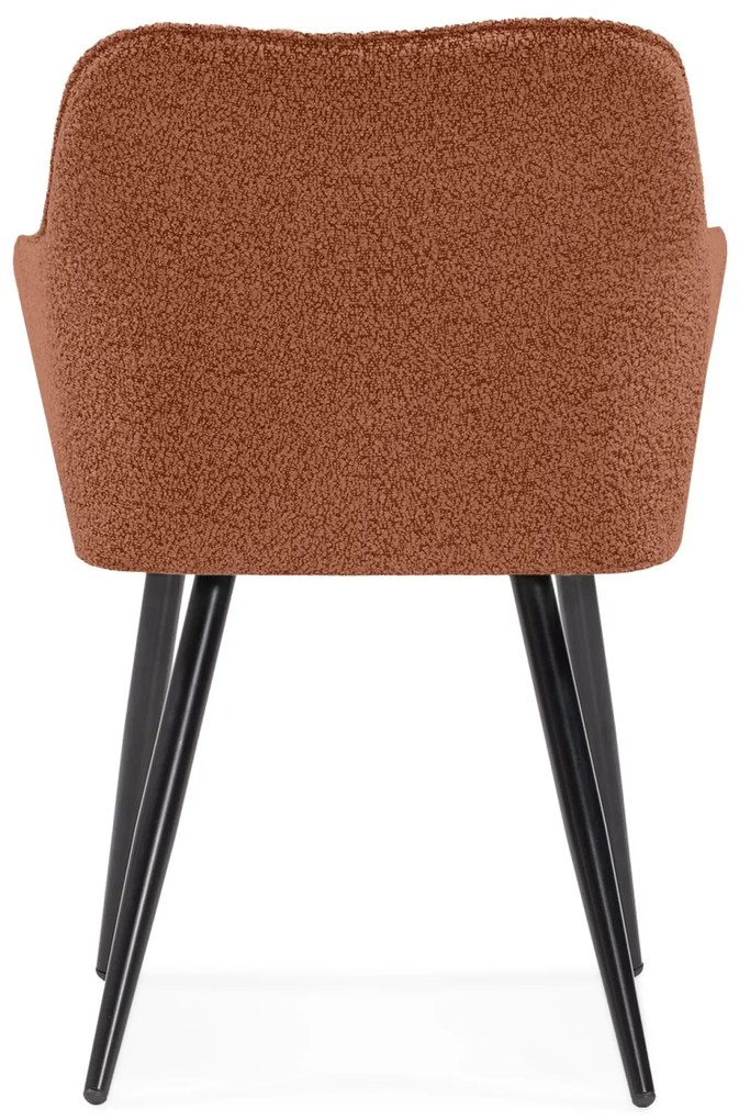 Jídelní křeslo Berisso měděné/černé