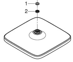 GROHE 26695000 - Sprchová hlavica VITALIO COMFORT 250 × 250 mm lesklý chróm
