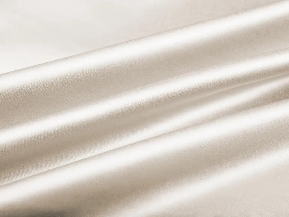 Biante Saténový oválny obrus polyesterový Satén LUX-017 Smotanový 140x180 cm