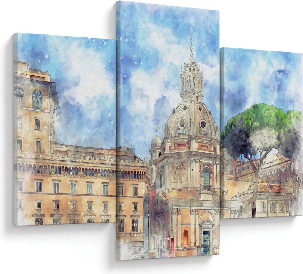 Obraz - Kostol Santa Maria di Loreto, Rím, Taliansko (90x60 cm)