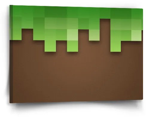 Sablio Obraz Green Blocks 2 - 60x40 cm