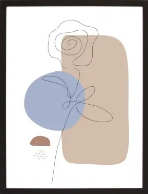 Rámovaný obraz Abstraktný obrazec III, 30x40 cm%