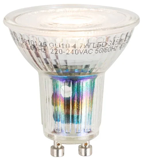 Inteligentný nástenný reflektor bronzový otočný a naklápací s vypínačom Vrátane Wifi GU10 50mm - Karin 1