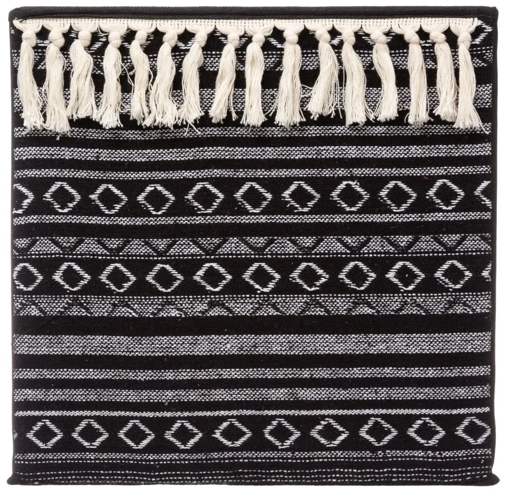 Úložný box Tassel, 31x31x31 cm, čierna