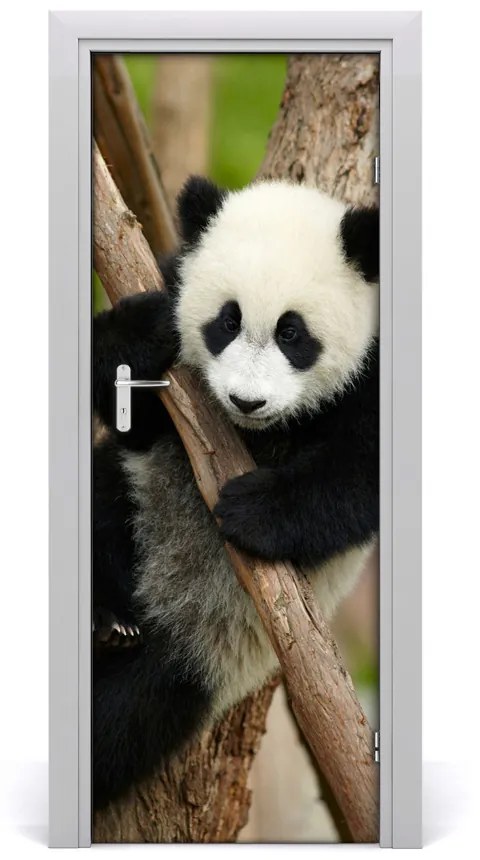 Samolepiace fototapety na dvere Panda na strome 75x205 cm