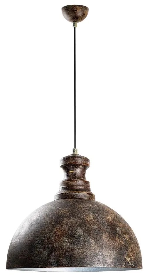 Luster na lanku KURE 1xE27/40W/230V pr. 40 cm šedá