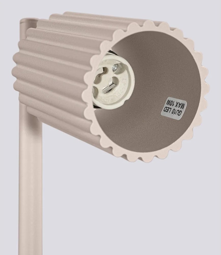 Taupe kovová stolová lampa (výška 43 cm) Gleam – Sollux