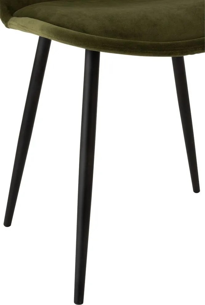 Zelená zamatová jedálenská stolička Chair Claire Green - 46*44*86cm