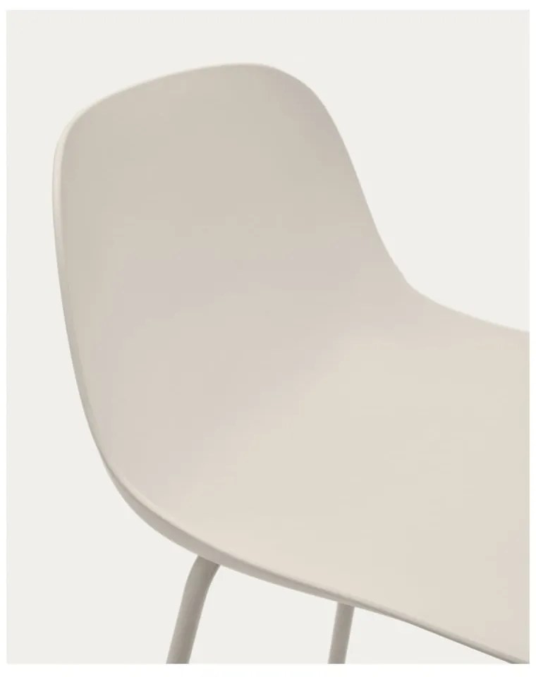 Krémová barová stolička (výška sedadla 74 cm) Altea – Kave Home