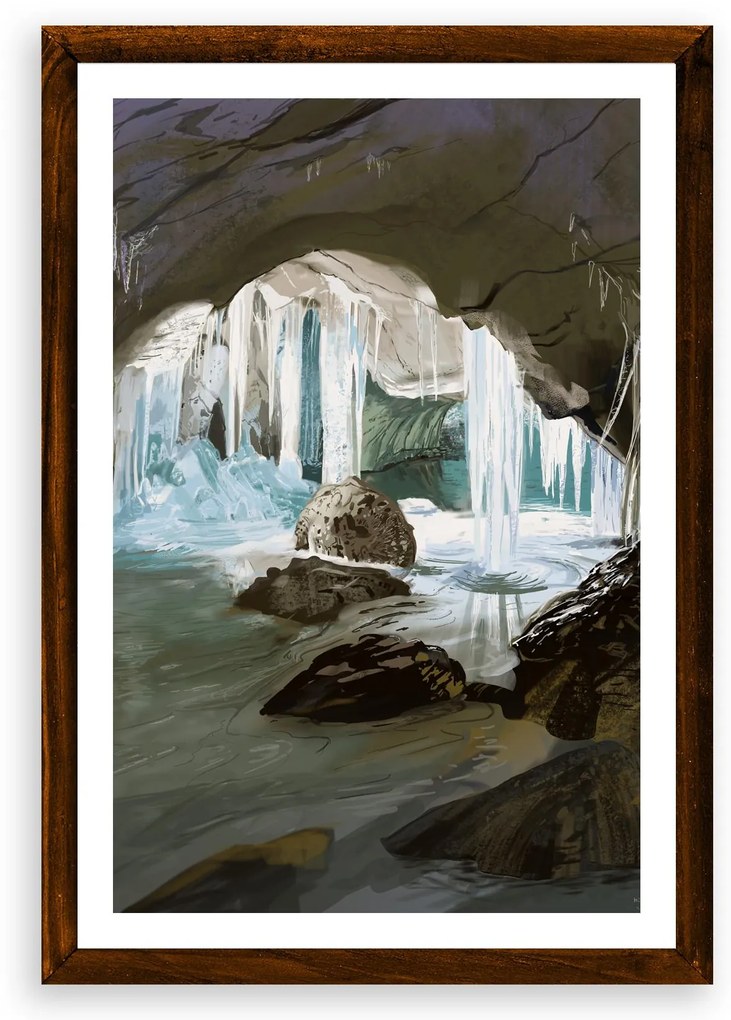 Poster Dobšinská ľadová jaskyňa - Poster 50x70cm bez rámu (44,9€)