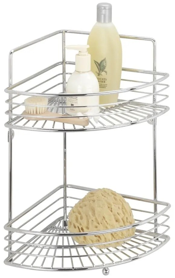 Rohová kúpeľňová polička Wenko Milano