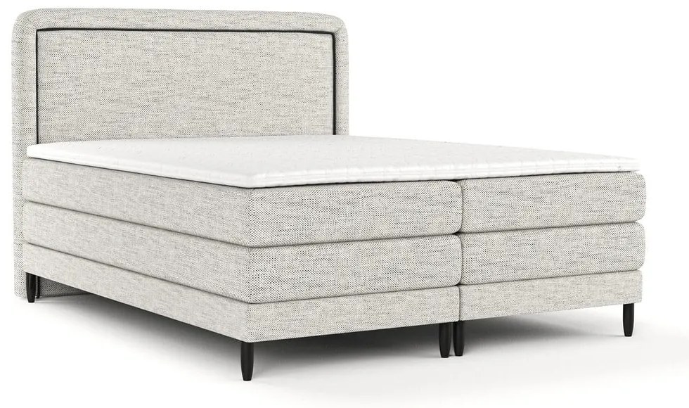 Svetlosivá boxspring posteľ 160x200 cm Dove – Maison de Rêve