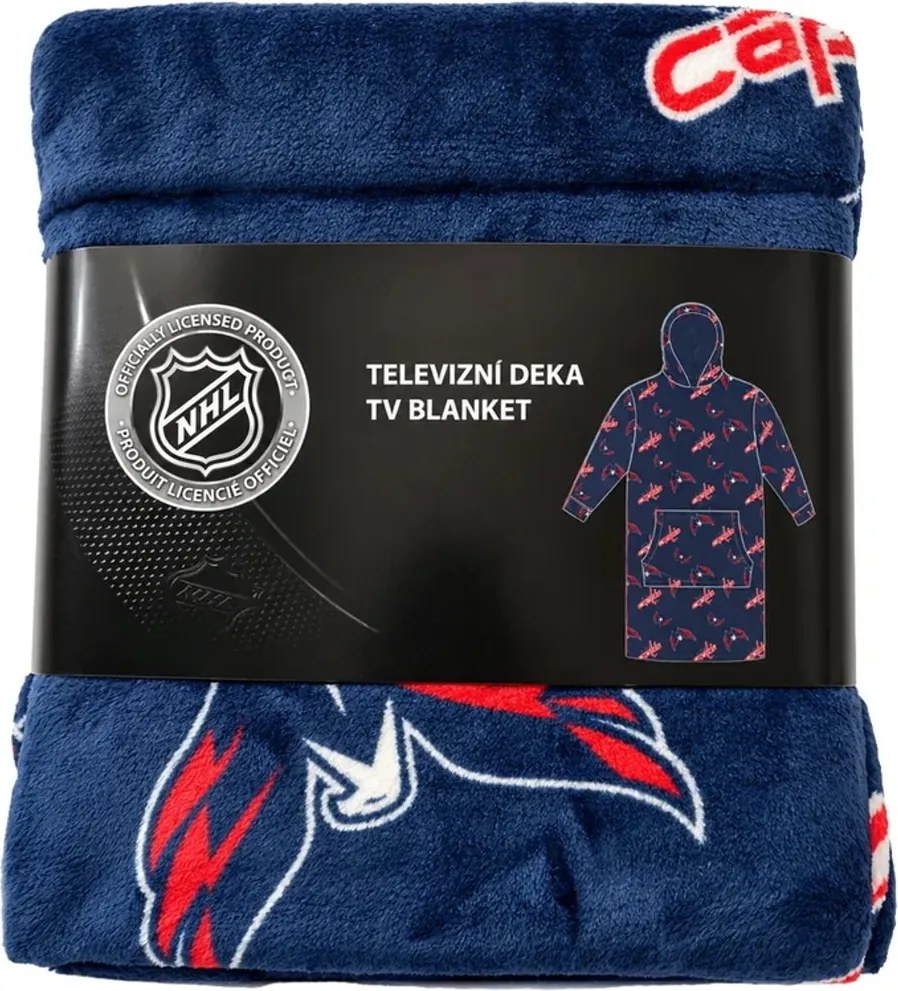 Mikinová televízna deka NHL Washington Capitals – veľ. S
