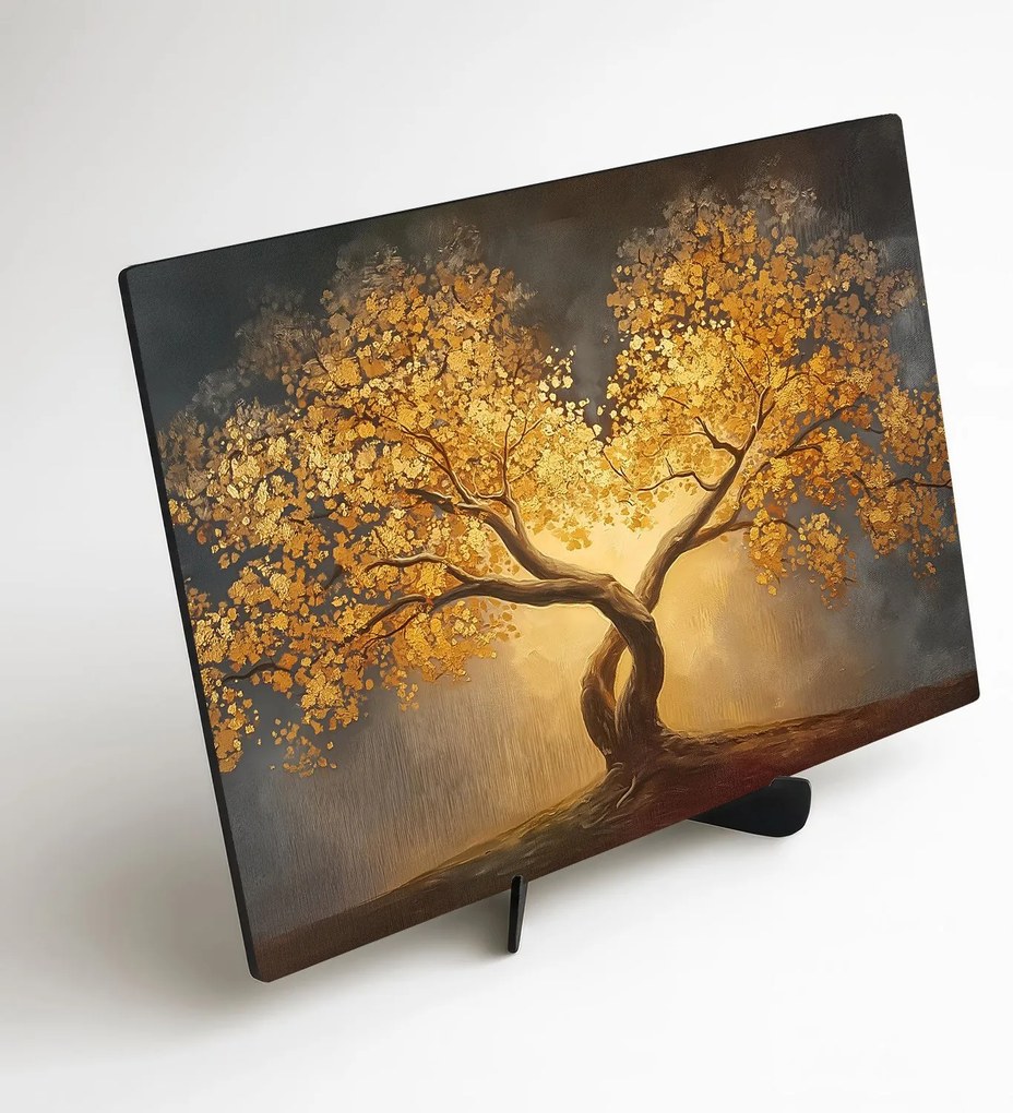 DUBLEZ | Drevený obraz - Zlatý strom života